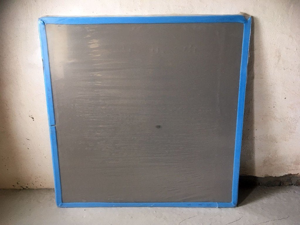 Salontafel - Glas glazen tafelblad - vierkant 88 x 88 cm, Ophalen, 50 tot 100 cm, Vierkant, Nieuw