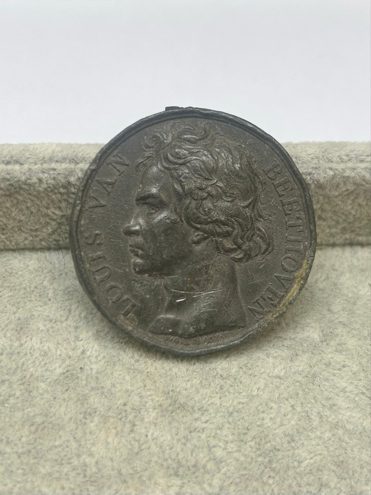 Antieke Beethoven Medaille 77 gram, Ophalen of Verzenden, Losse munt