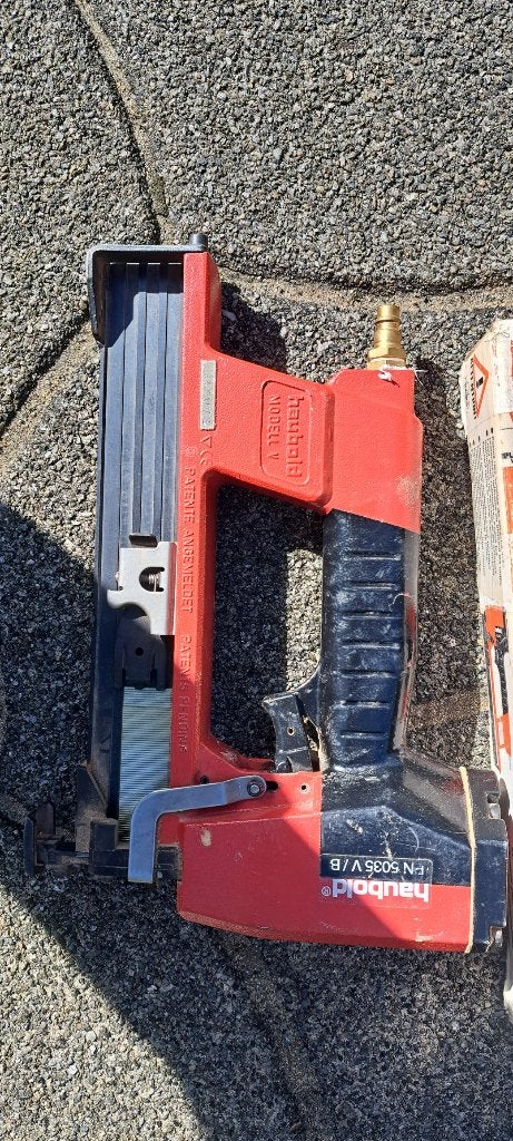 Haubold N5035 vB Tacker met grote voorraad nieten, Ophalen, Gebruikt, Tacker/nietmachine, Overige merken