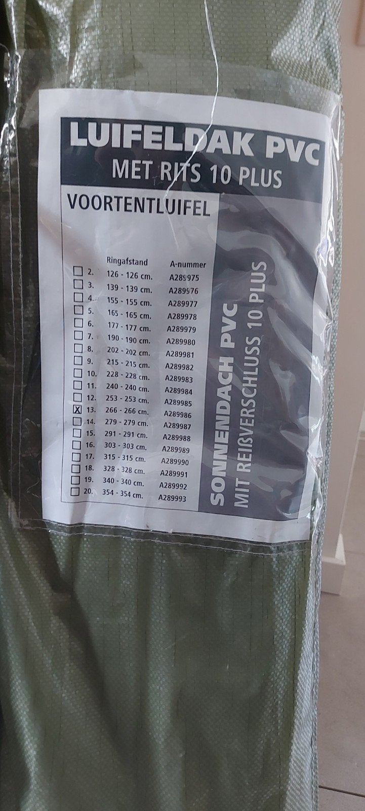 voortent luifel, Ophalen, Zo goed als nieuw