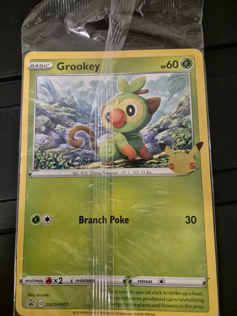 3 Pokémon Promo Kaarten Galar First Partners Grookey, Ophalen of Verzenden, Nieuw, Meerdere kaarten