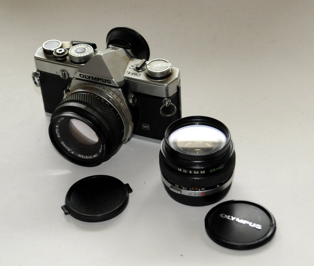 Olympus OM-1N, Ophalen of Verzenden, Gebruikt, Spiegelreflex, Olympus