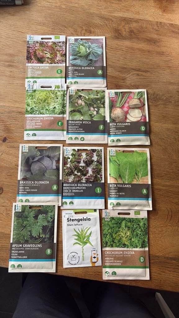 Groentepakket zaaden  voor de moestuin 9 euro, Ophalen of Verzenden, Volle zon