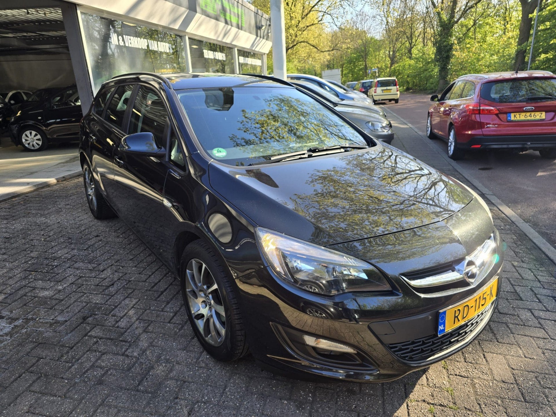 Opel Astra Sports Tourer 1.4 Turbo Edition | AUTOMAAT | 3/6, Stof, Gebruikt, 4 cilinders, Zwart