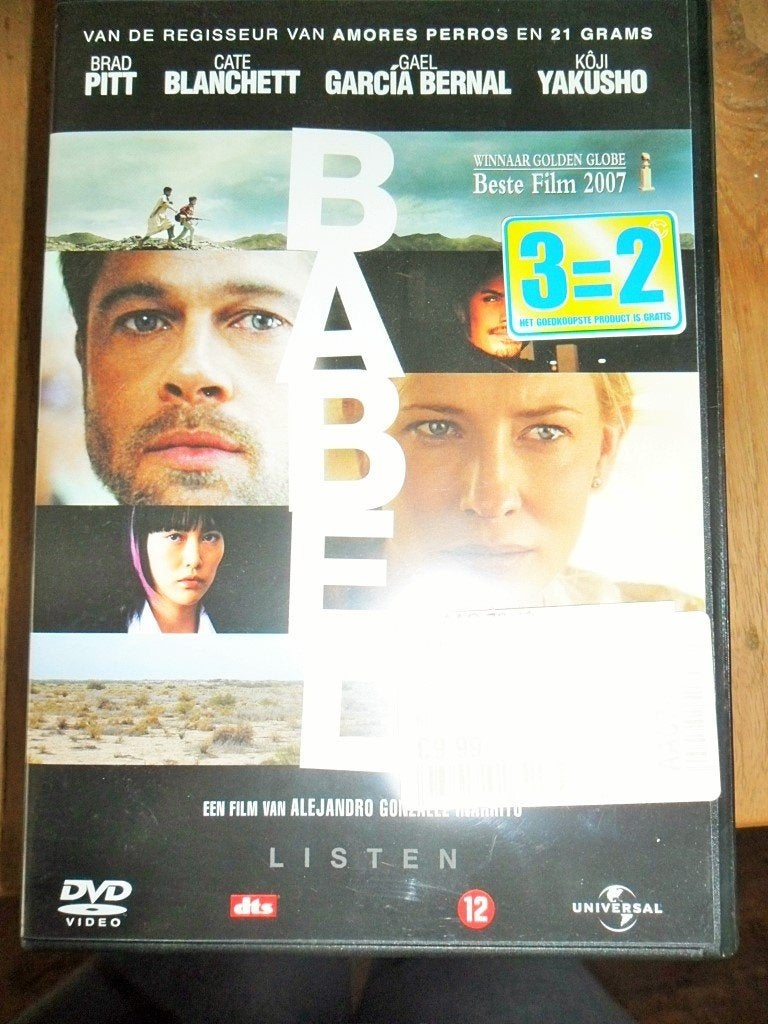 dvd Babel, Cd's en Dvd's, Dvd's | Drama, Zo goed als nieuw, Ophalen of Verzenden