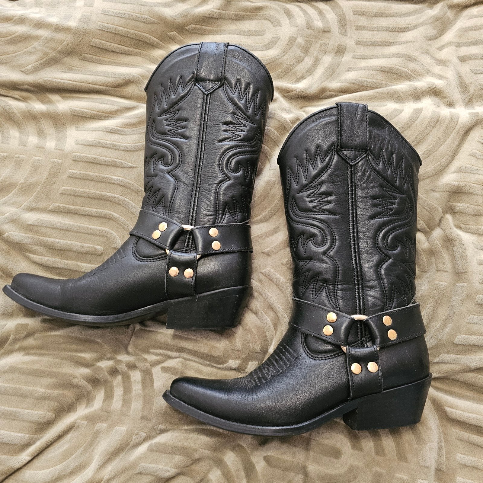 Sendra Zwarte Leren Cowboylaarzen Maat 36, Zwart, Ophalen of Verzenden, Gedragen, Hoge laarzen