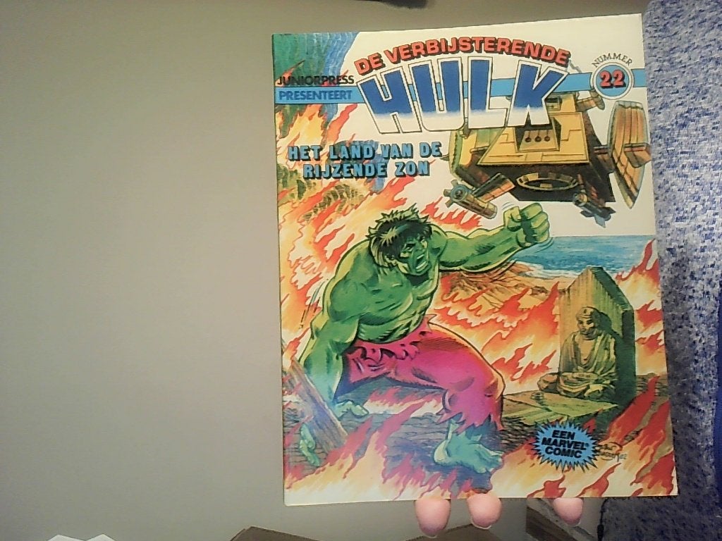 hulk nr 22 het land van de rijzende zon eerste druk uit 1982, Eén stripboek, Ophalen of Verzenden, Zo goed als nieuw