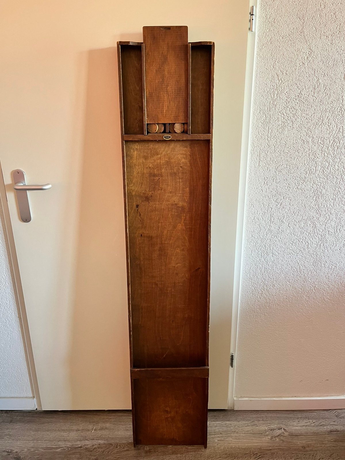 Vintage houten Homas sjoelbak, Hobby en Vrije tijd, Gezelschapsspellen | Overige, Ophalen, Gebruikt