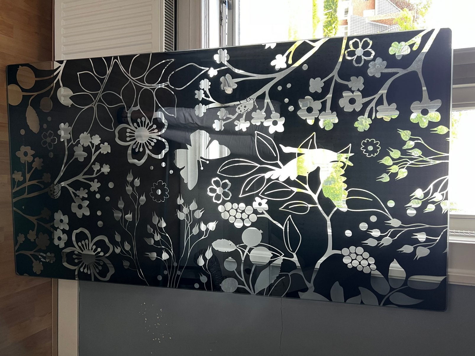 Leuk Bureau met onderstel, Huis en Inrichting, Bureaus, Ophalen, 80 cm, 150 cm