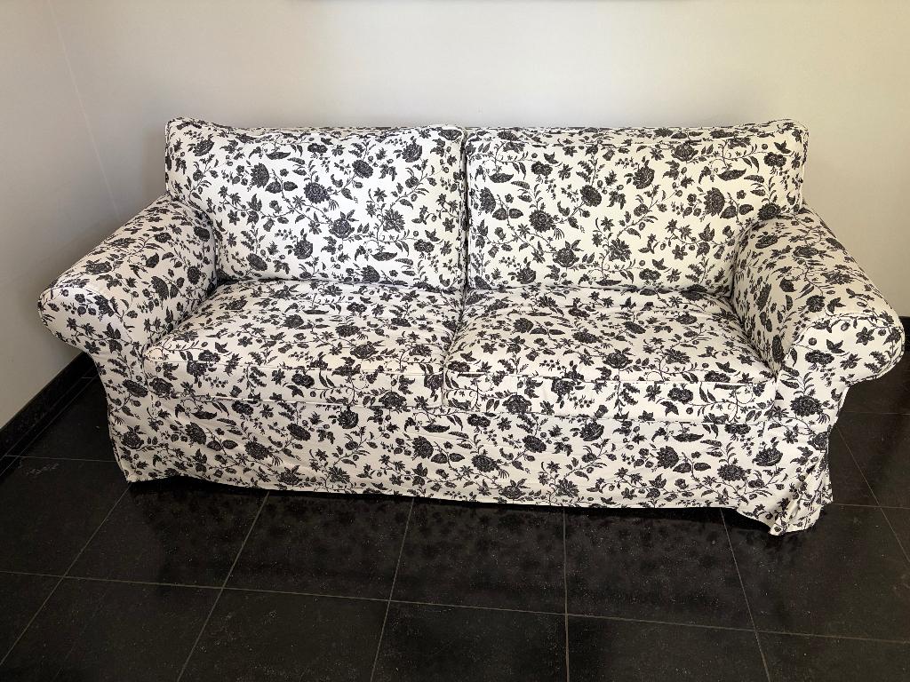 IKEA EKTORP slaapbank, Huis en Inrichting, Slaapkamer | Slaapbanken, Ophalen, Gebruikt, Zwart, Tweepersoons