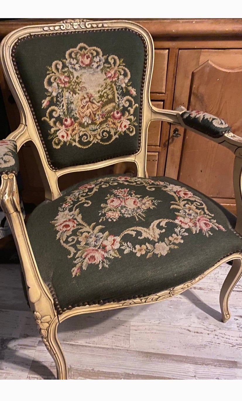 Brocante stoel, Ophalen