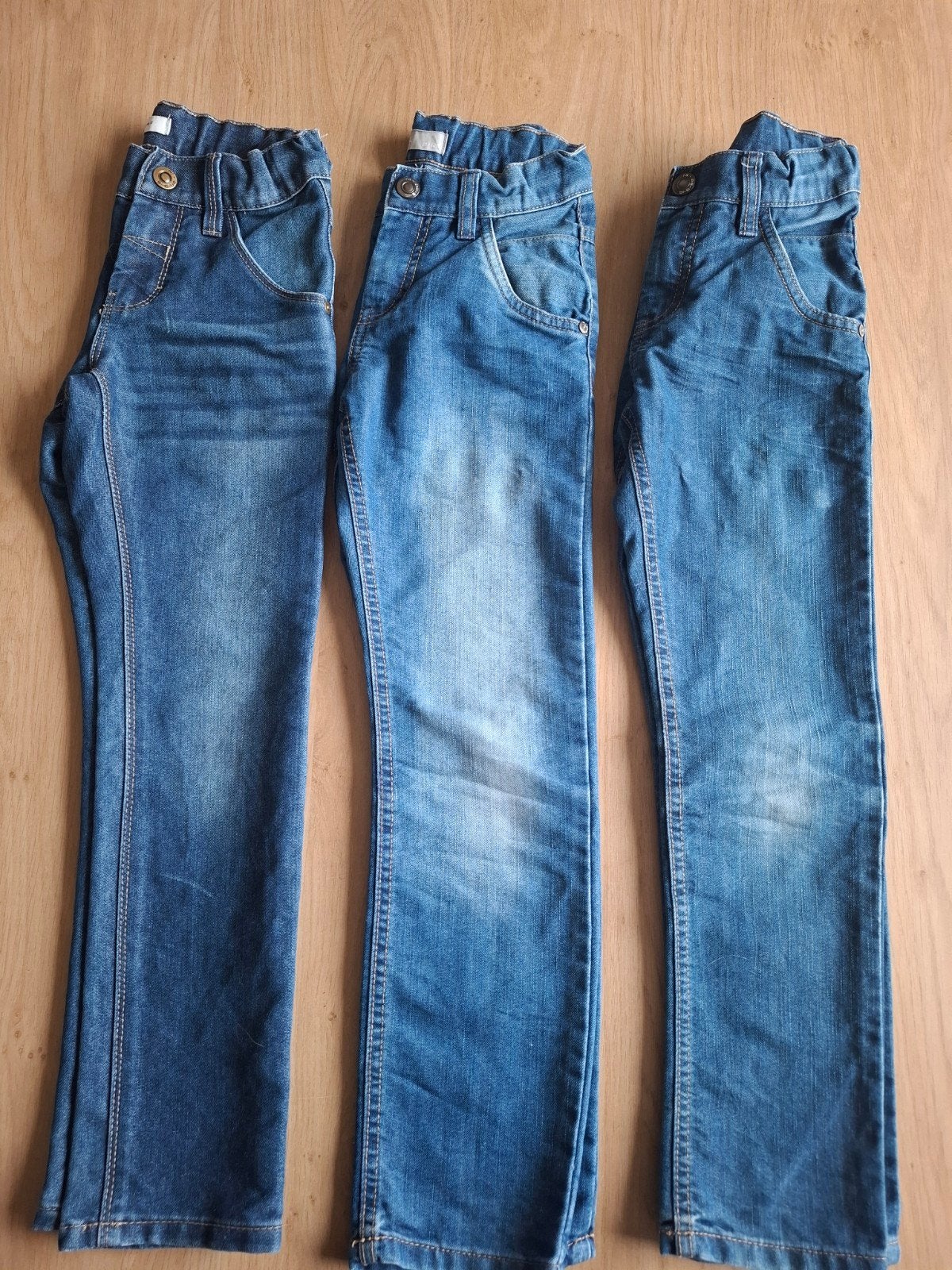 3 spijkerbroeken maat 128 van Name It, Broek, Gebruikt, Jongen of Meisje, Ophalen of Verzenden