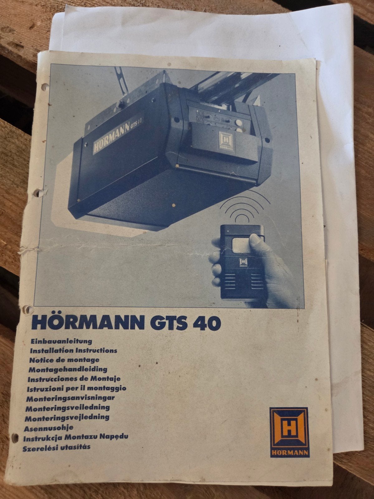 Hormann gts 40 garage deur motor, Ophalen