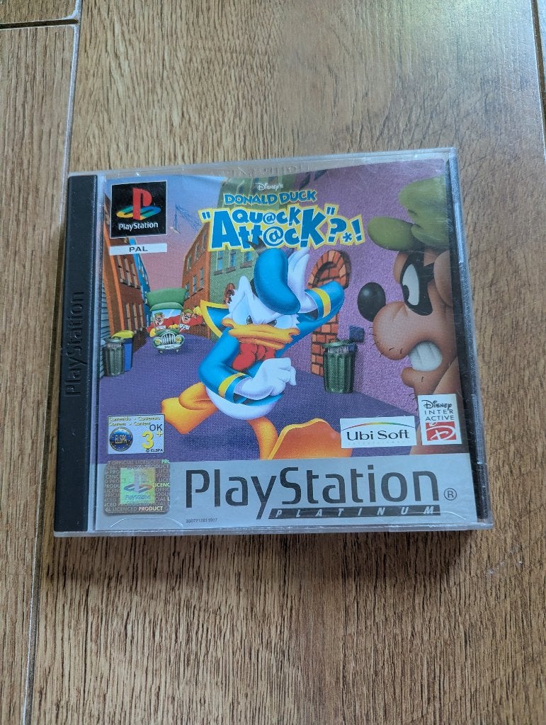 PS1 Spel - Disney's Donald Duck Quack Attack, 1 speler, Racen en Vliegen, Ophalen of Verzenden, Zo goed als nieuw
