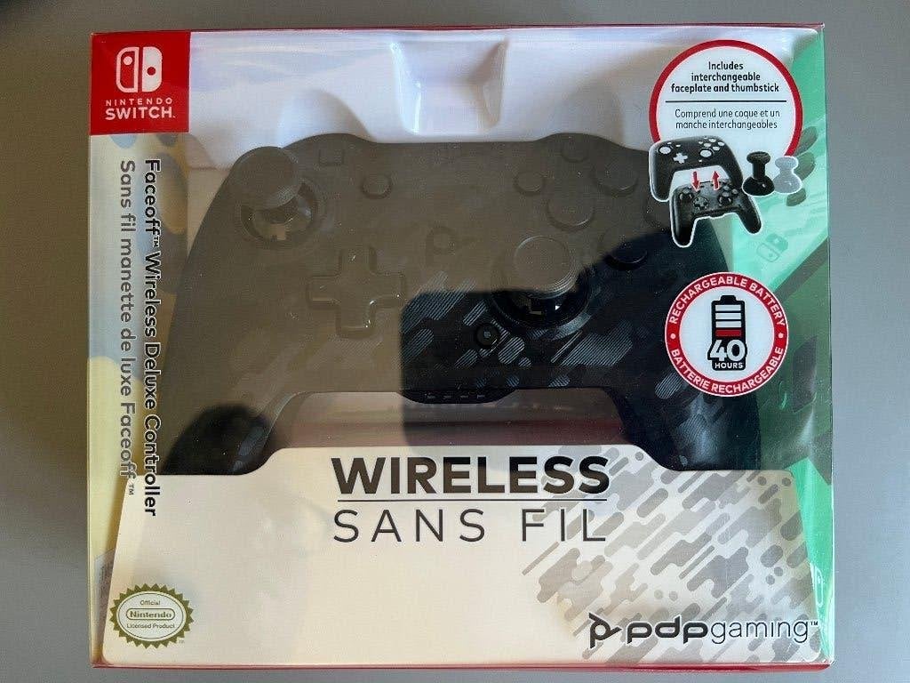 PDP Gaming Faceoff Deluxe Wireless Controller NintendoSwitch, Overige controllers, Ophalen of Verzenden, Zo goed als nieuw, Draadloos