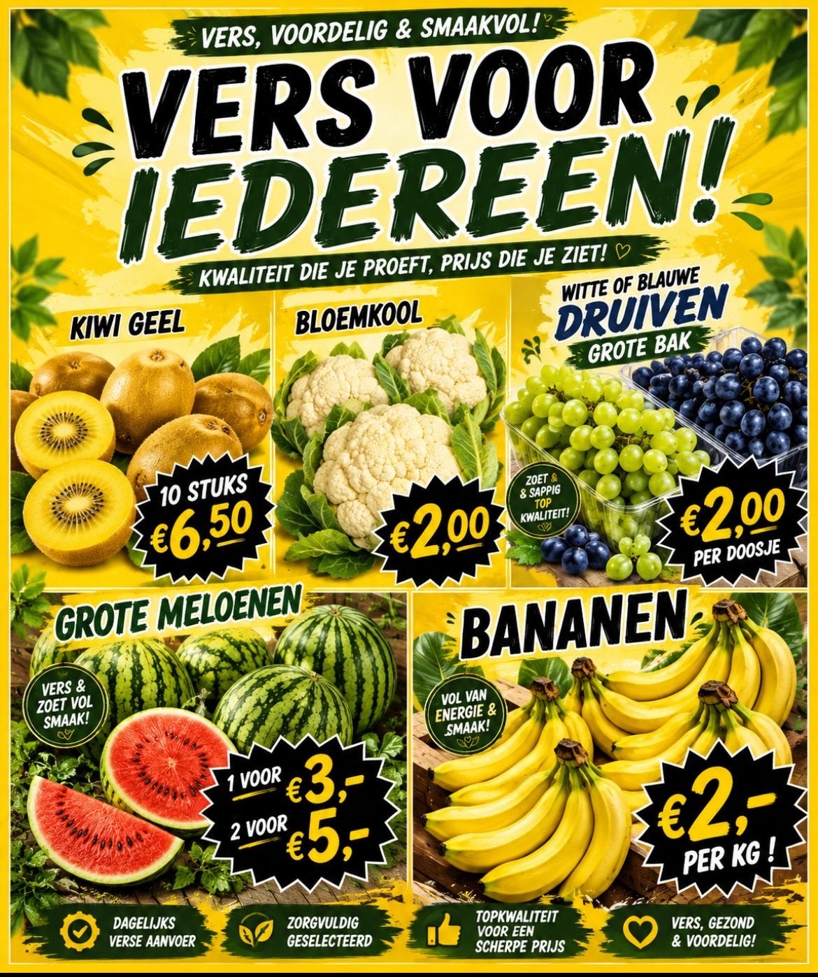 Vers fruit en groenten - Diverse aanbiedingen, Ophalen of Verzenden