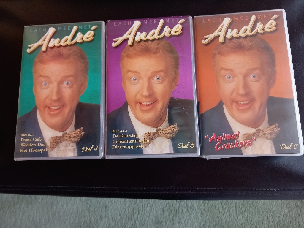 VHS banden André van Duin, Gebruikt, Alle leeftijden, Komedie, VHS