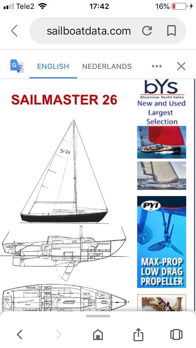 Sailmaster 26 omgebouwd tot kajuitsloep, Watersport en Boten, Gebruikt, Binnenboordmotor, Buiskap, Polyester