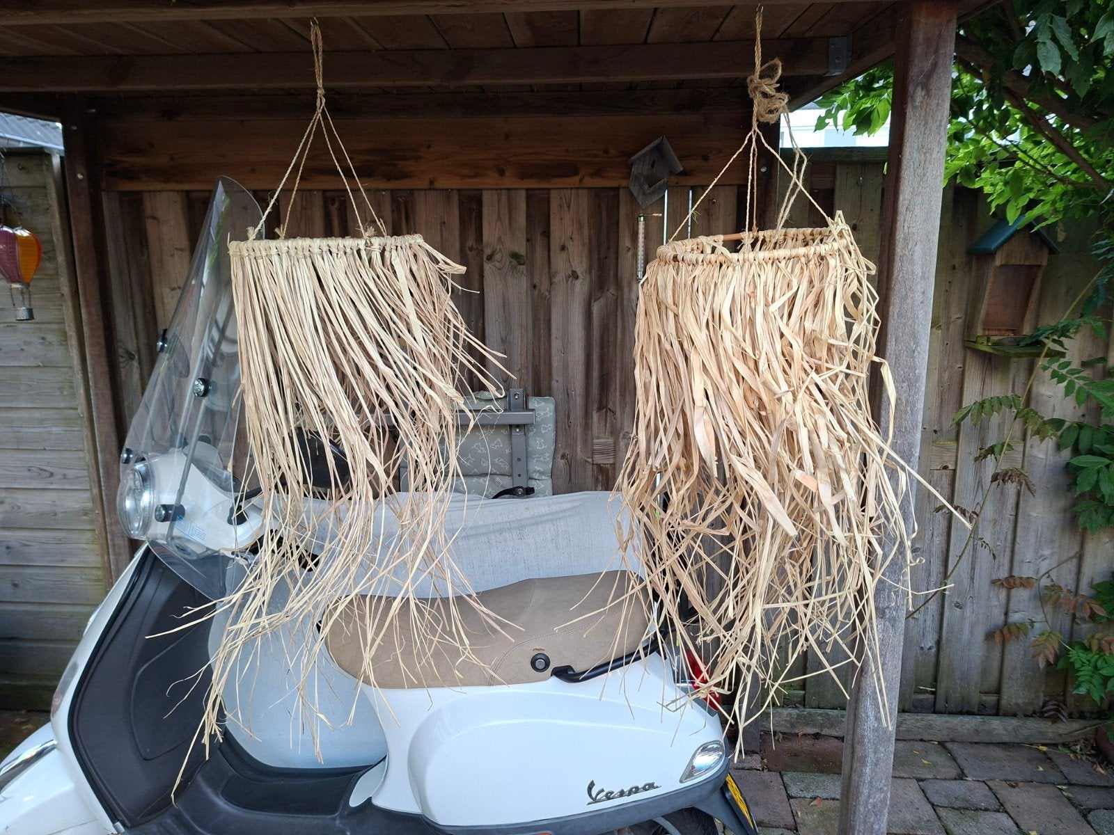 2 Raffia Hangers, Ophalen of Verzenden, Overige typen
