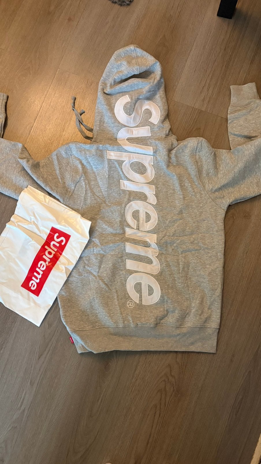 Supreme hoodie, Ophalen of Verzenden, Zo goed als nieuw, Grijs
