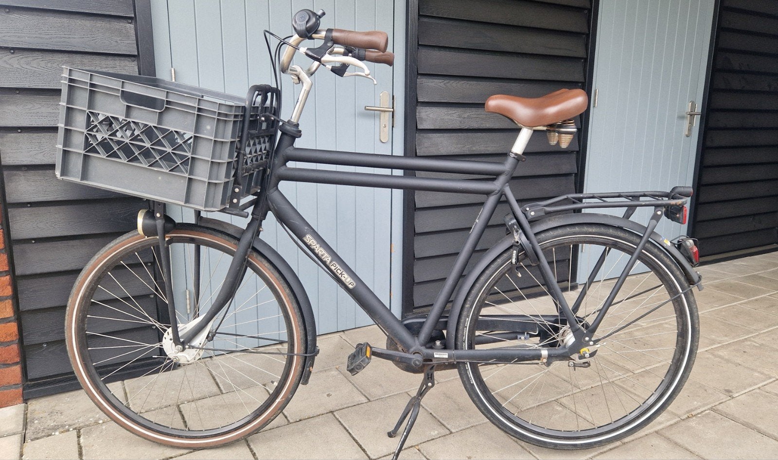 Herenfiets Sparta Pick Up inch 65 zwart mat 3 versnellingen., Fietsen en Brommers, 65 cm of meer, Ophalen, Sparta