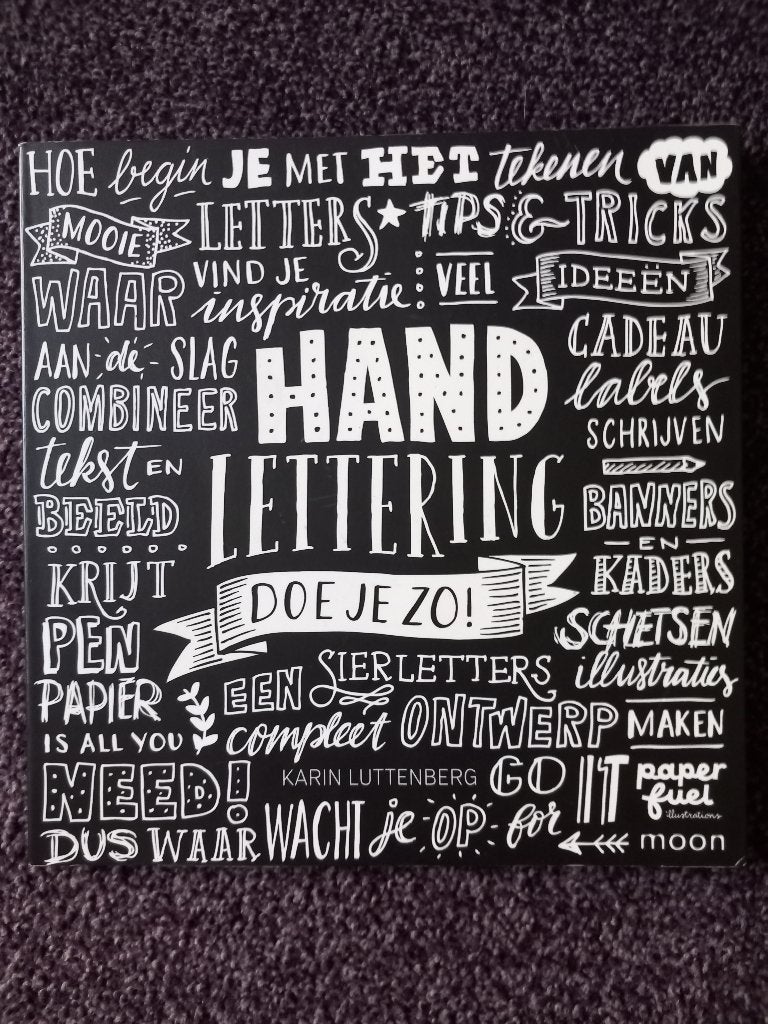 Handlettering doe je zo, Ophalen of Verzenden, Zo goed als nieuw, Tekenen en Schilderen, Karin Luttenberg
