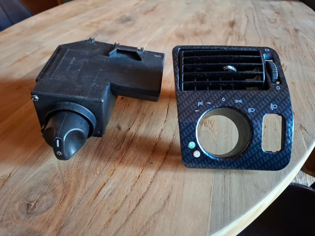 Lichtschakelaar Mercedes SLK R170 met carbon look, Ophalen of Verzenden, Gebruikt, Mercedes-Benz