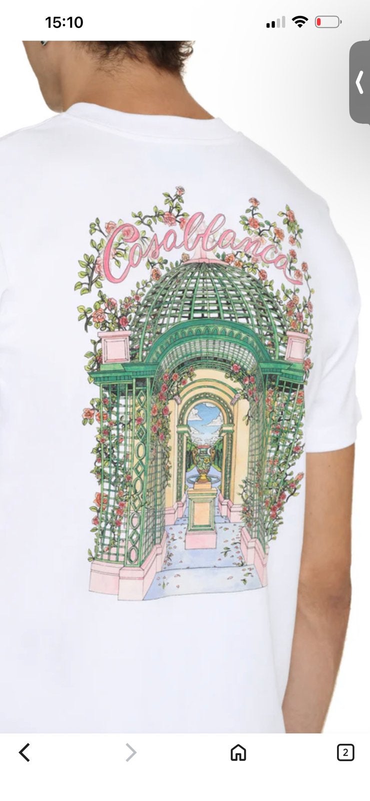 Casablanca T-shirt "L'Amour En Fleur" shirt women men unisex, Ophalen of Verzenden, Nieuw, Maat 48/50 (M), Wit