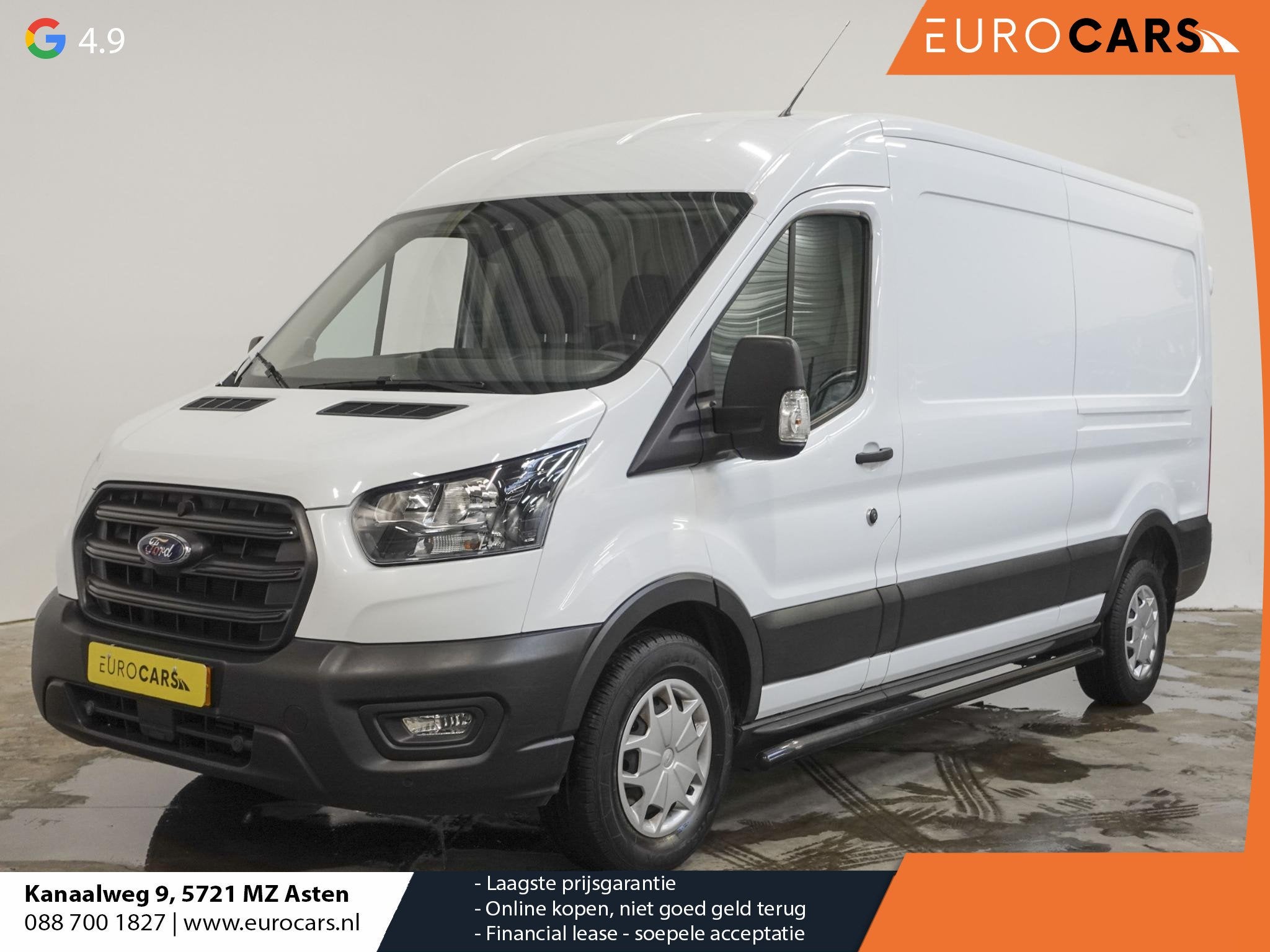 Ford Transit 330 2.0 TDCI L3H2 Trend Automaat Airco Trekhaak, Stof, Euro 6, 4 cilinders, 129 pk