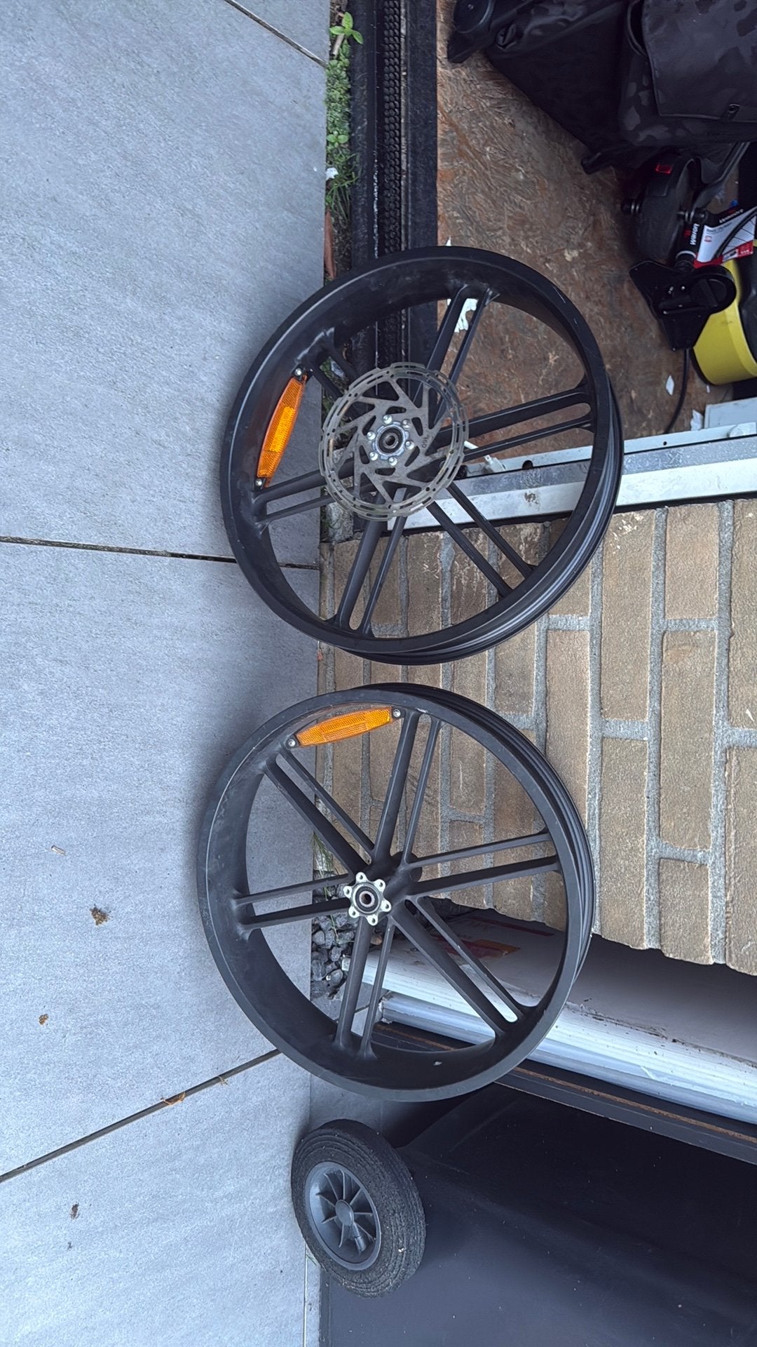 2 fatbike voorwielen zonder steekas, Fietsen en Brommers, Fietsonderdelen, Wiel, Ophalen of Verzenden, Zo goed als nieuw, Fatbike