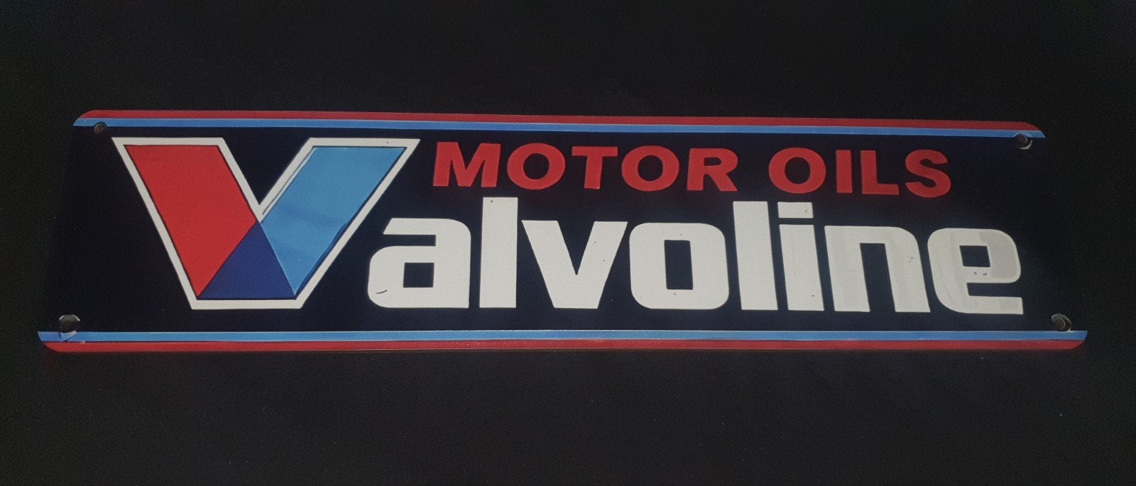 wandbord van valvoline, perfect voor in de man cave, Verzamelen, Ophalen of Verzenden, Nieuw, Reclamebord