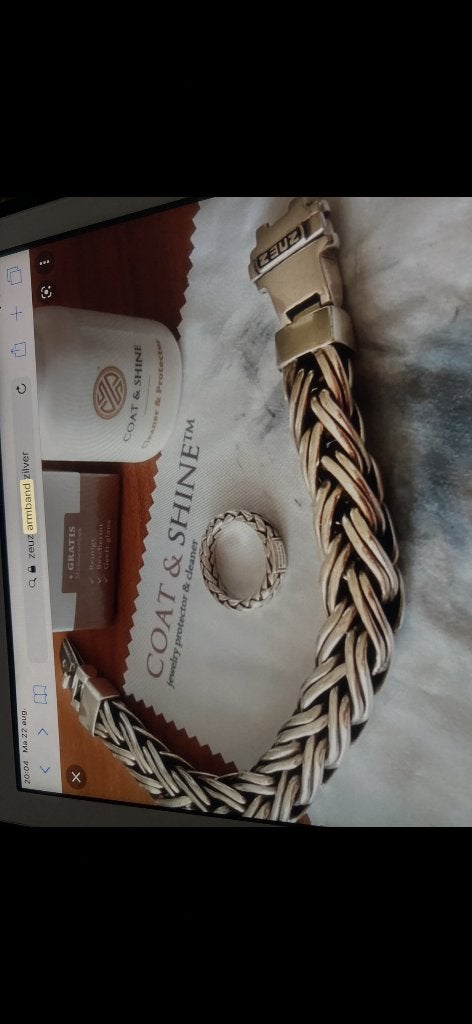 Te koop gevraagd Zeuz armband, Ophalen, Gebruikt, Zilver, Zilver