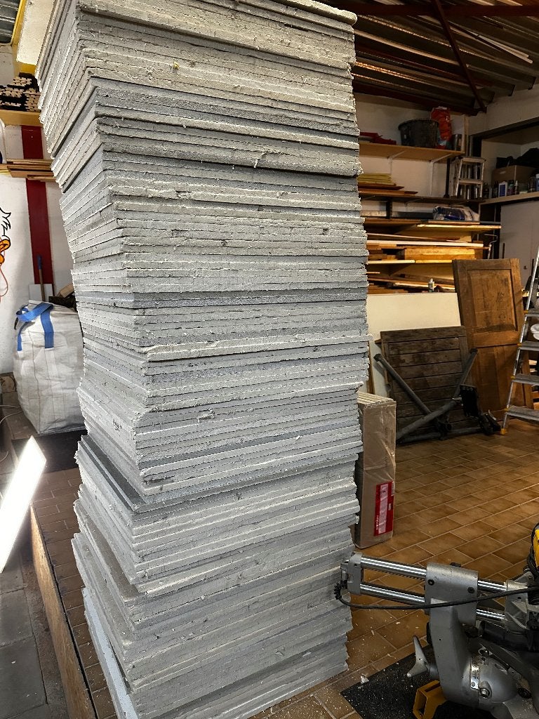 Systeemplafond platen (wit), Ophalen, Gebruikt, Overige materialen, Minder dan 20 mm