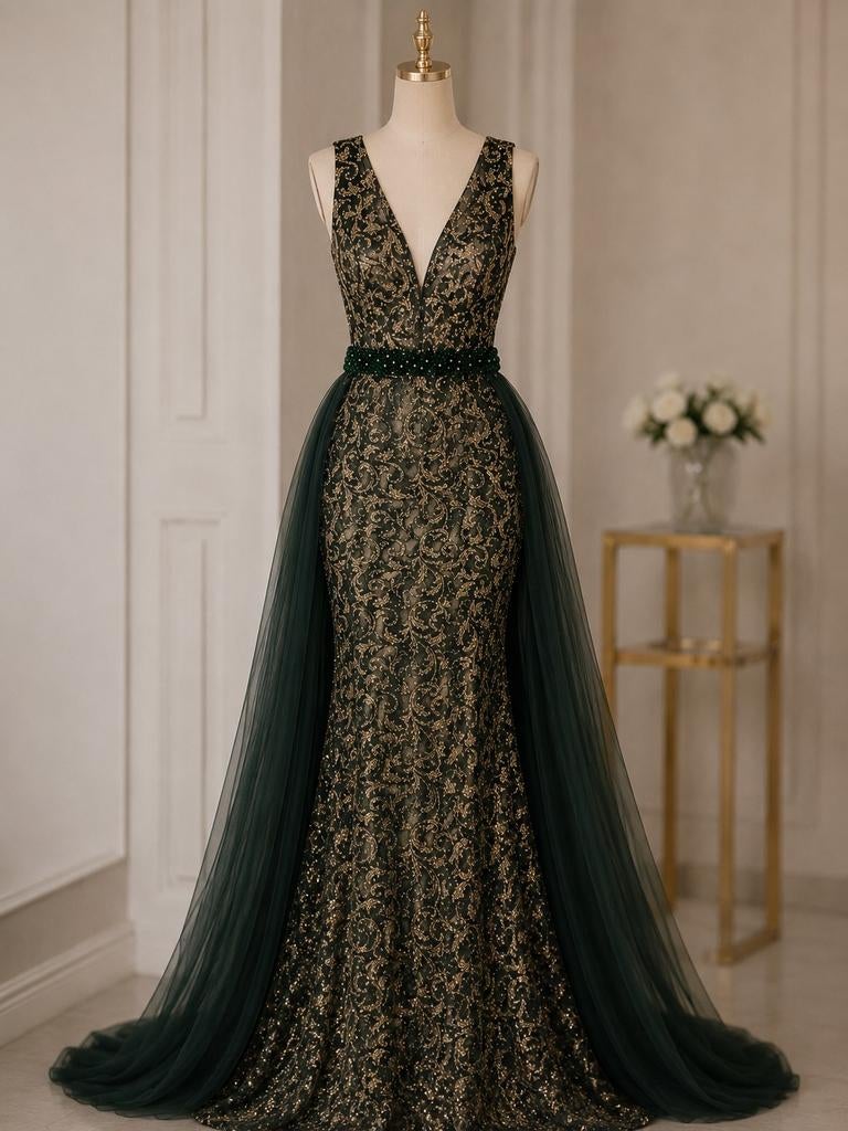 Elegante Galajurk met Afneembare Sleep - Maat 38, Kleding | Dames, Jurken, Maat 38/40 (M), Ophalen of Verzenden, Gedragen, Onder de knie