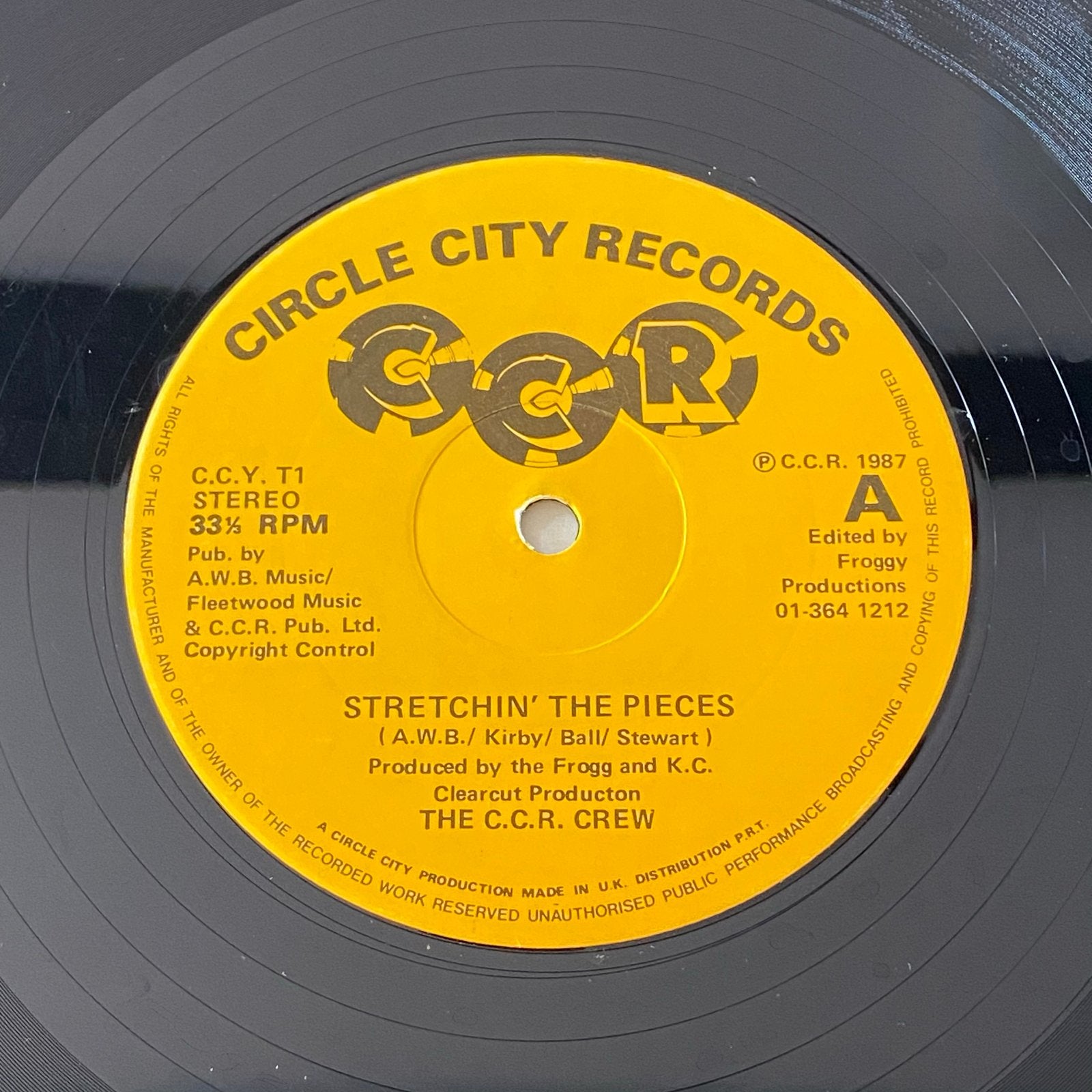 The C.C.R. Crew - Stretchin' The Pieces (1987 Vinyl), Cd's en Dvd's, Vinyl | Hiphop en Rap, Verzenden, Gebruikt