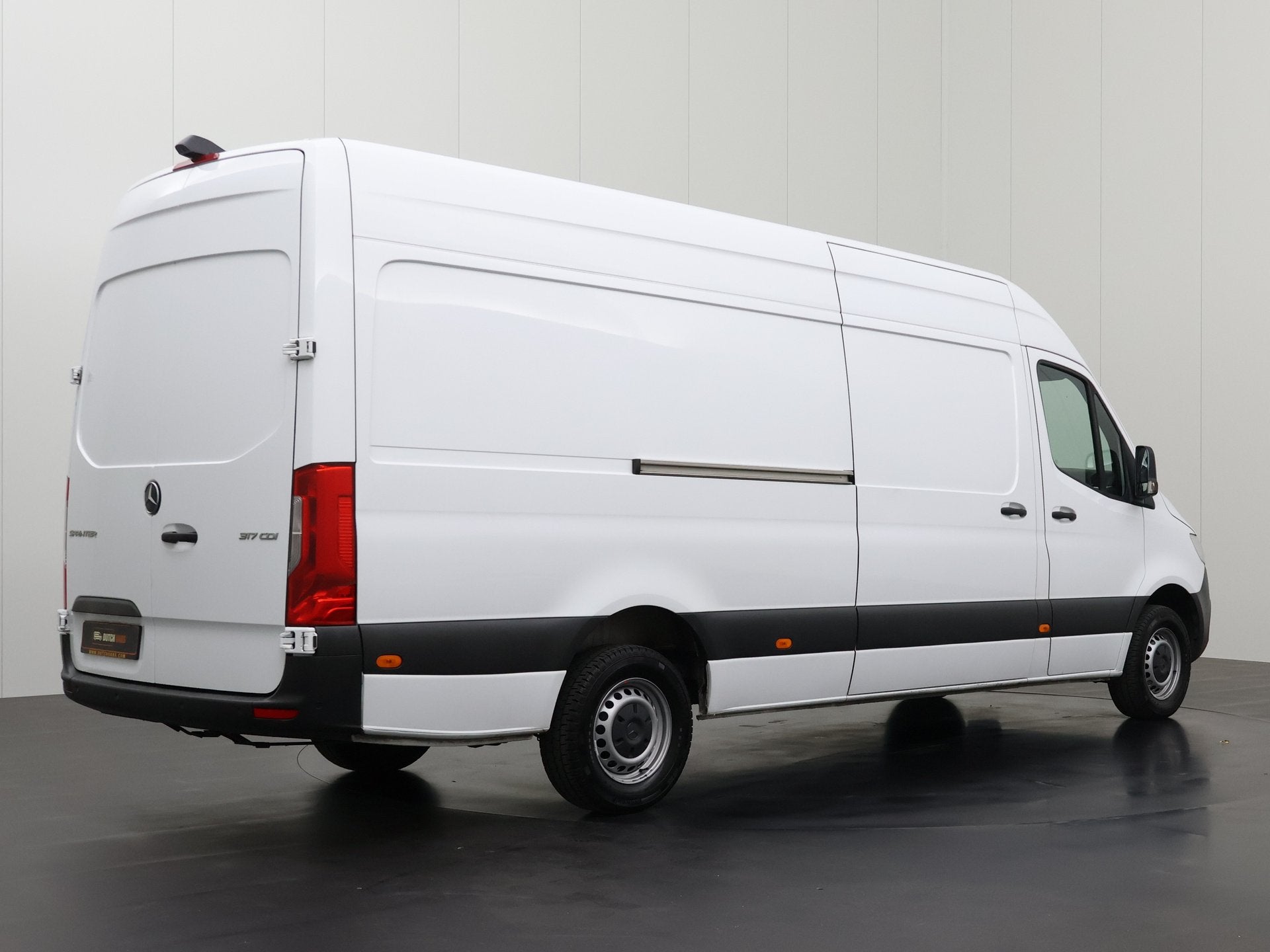 Mercedes-Benz Sprinter 317CDI L3H2 Maxi 2023 | Navigatie | C, Stof, Gebruikt, Multifunctioneel stuurwiel, Wit
