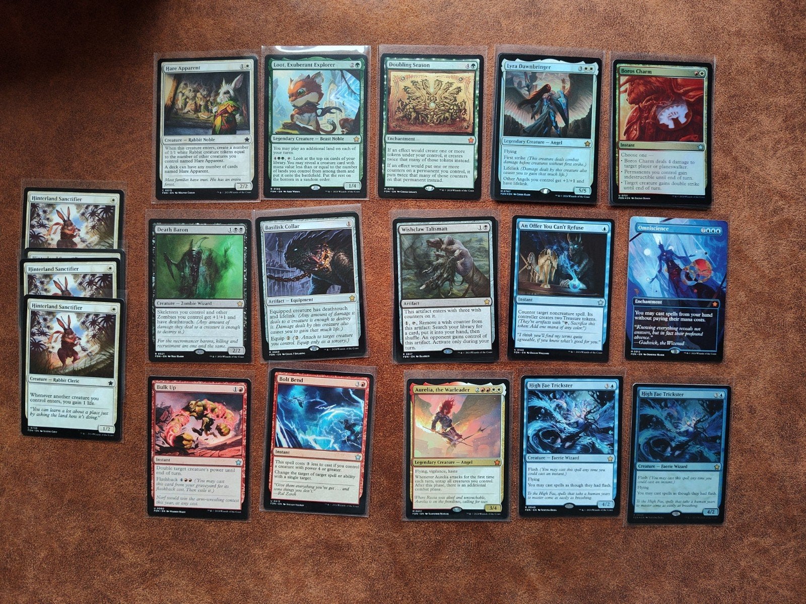 Veel Foundations kaarten, ook foil. Nieuw en sleeved, Ophalen of Verzenden, Nieuw, Losse kaart, Foil