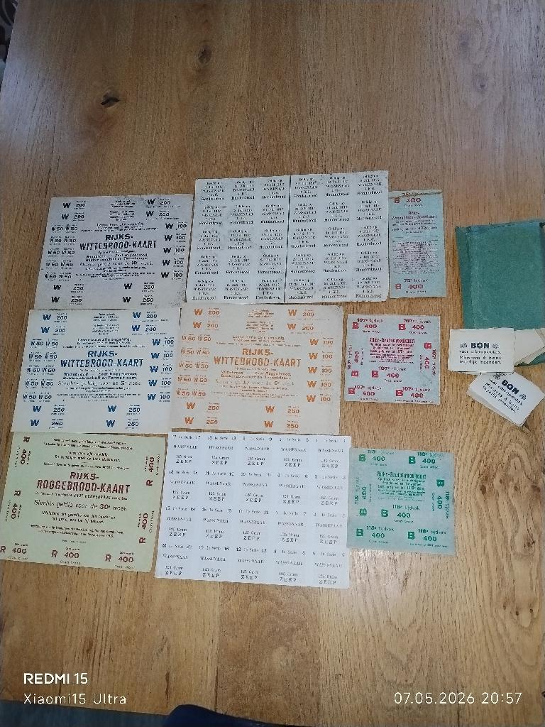 Voedselbonnen 1917, Verzamelen, Ophalen of Verzenden, Overige soorten, Nederland, Overige typen
