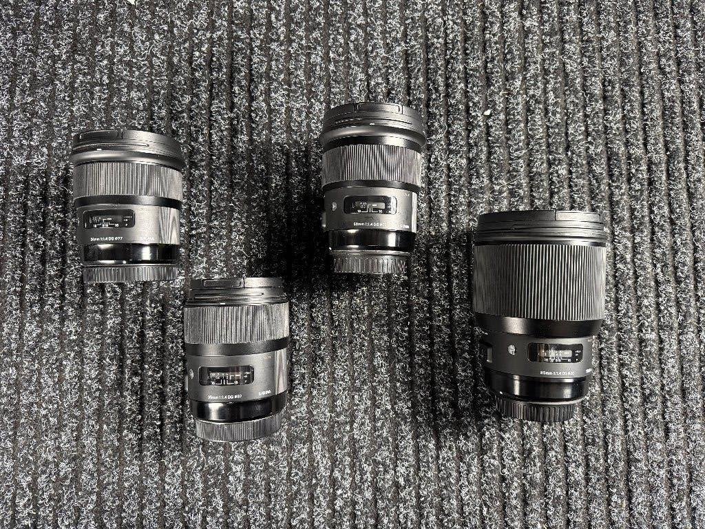 EF Sigma Art 1.4 lensen 24/35/50/85 mm, Ophalen, Gebruikt, Standaardlens