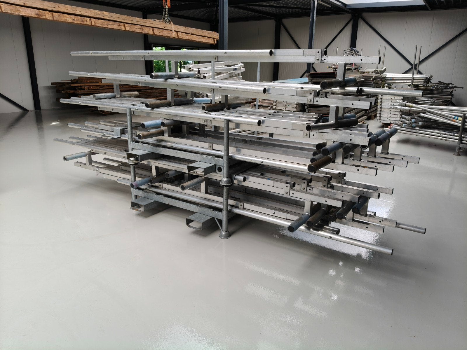 Grote partij dakrandbeveiliging aluminium compleet, Ophalen