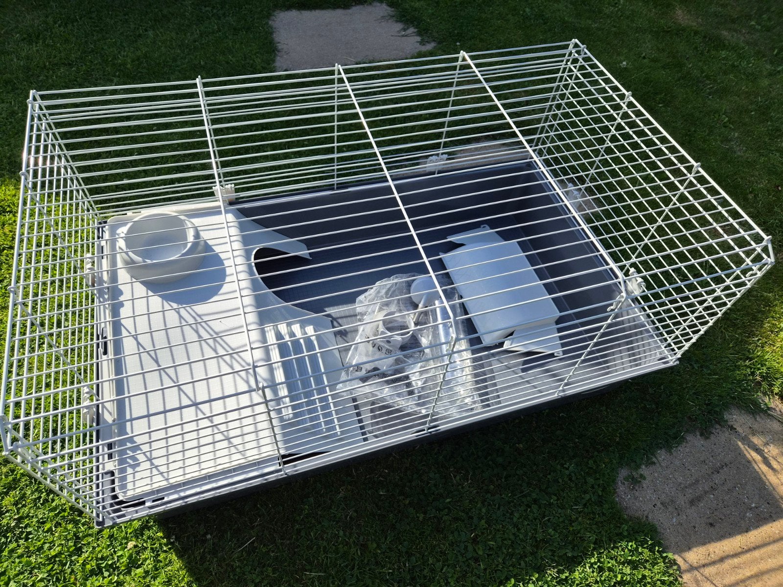 Konijn/cavia/kuiken kooi, Dieren en Toebehoren, Kooi, Zo goed als nieuw, Konijn, 75 tot 110 cm