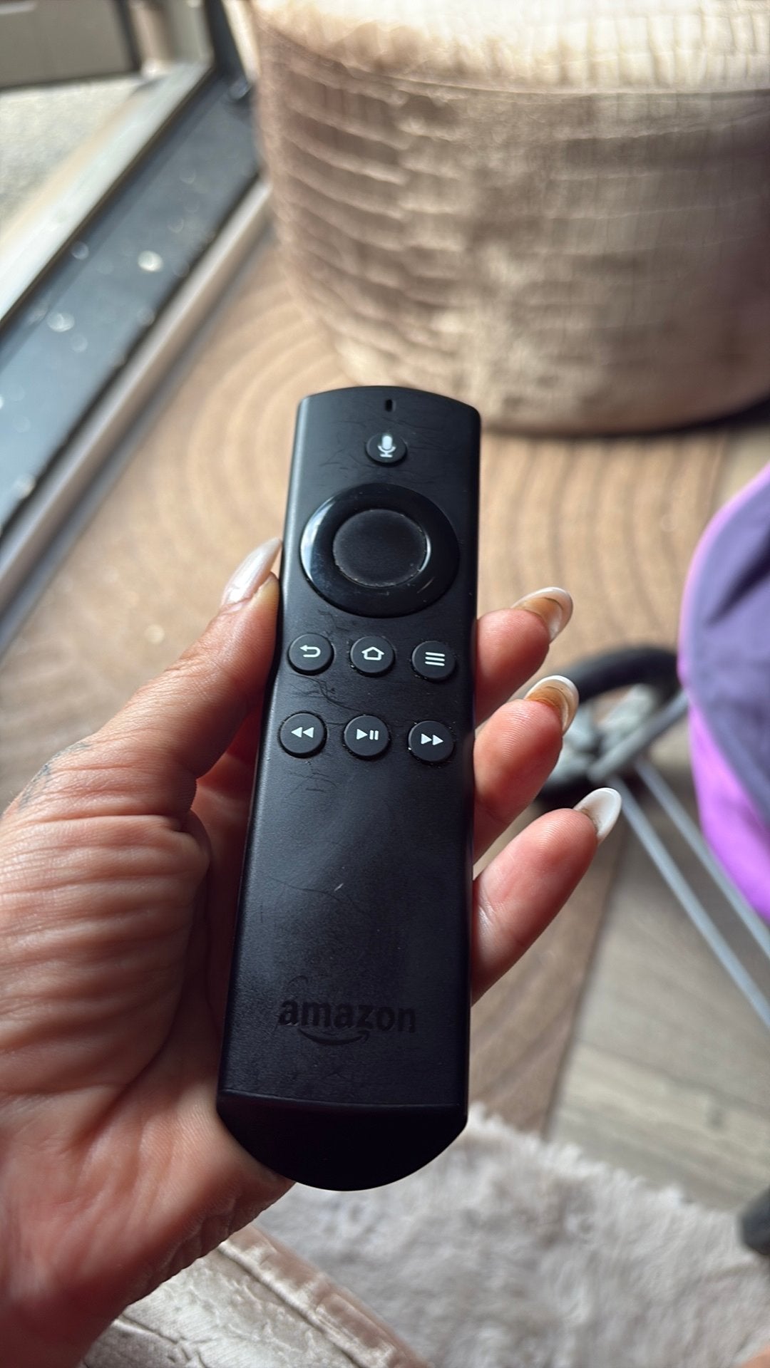 Originele Amazon Fire TV Alexa afstandsbediening, Ophalen of Verzenden, Gebruikt, Tv