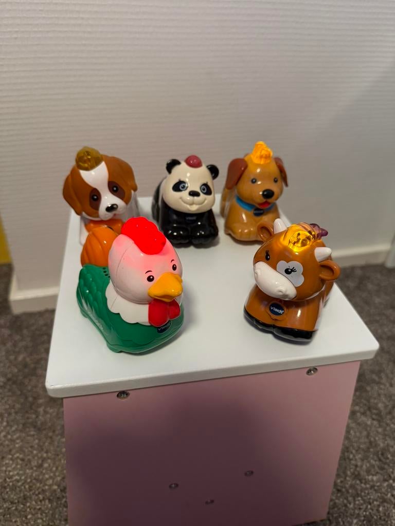 5x zoef zoef dieren, Ophalen of Verzenden, Zo goed als nieuw, 6 maanden tot 2 jaar