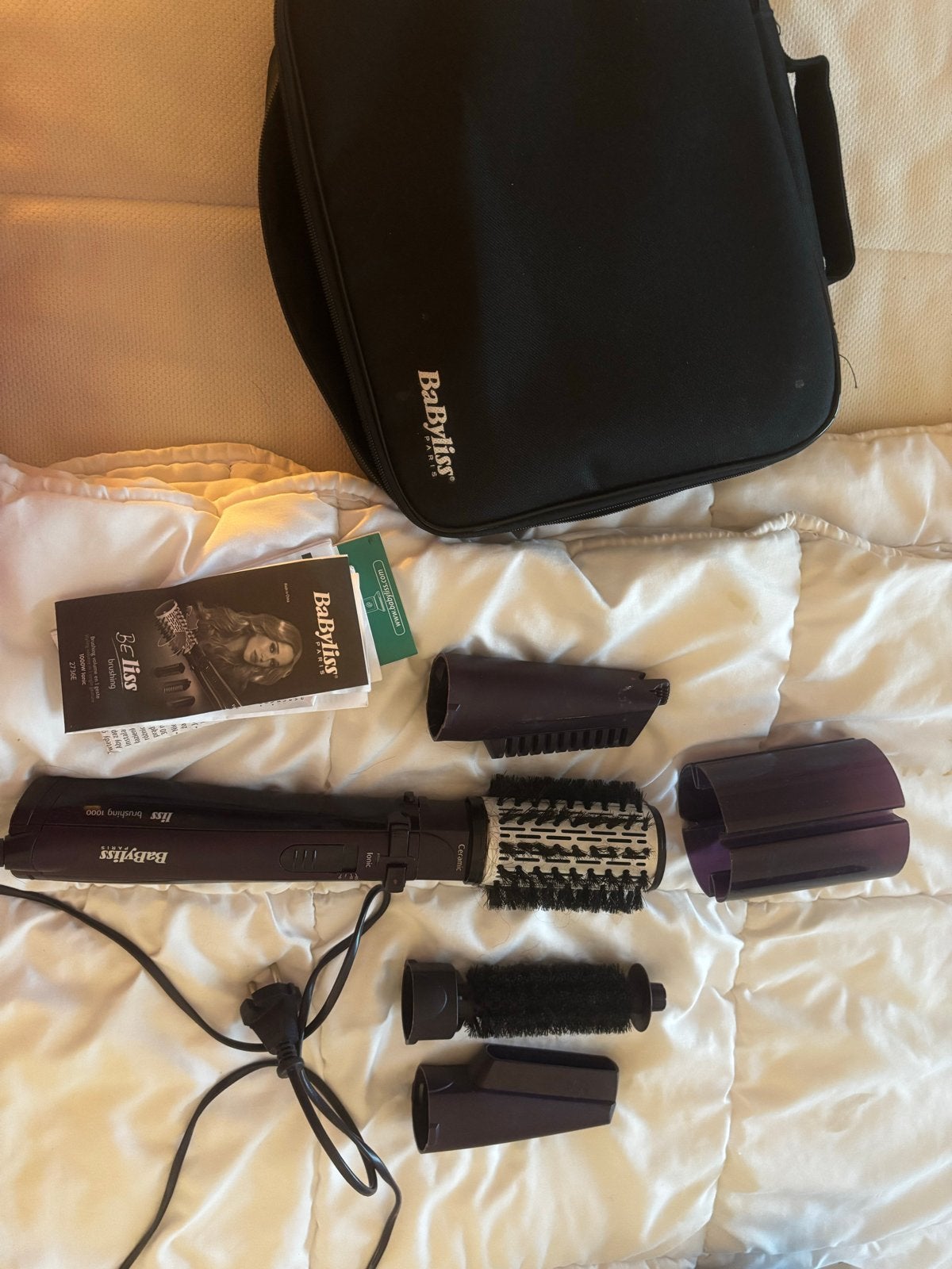 BaByliss Be Liss Brushing 1000W Ionische Föhnborstel, Ophalen of Verzenden, Gebruikt, Haarverzorging