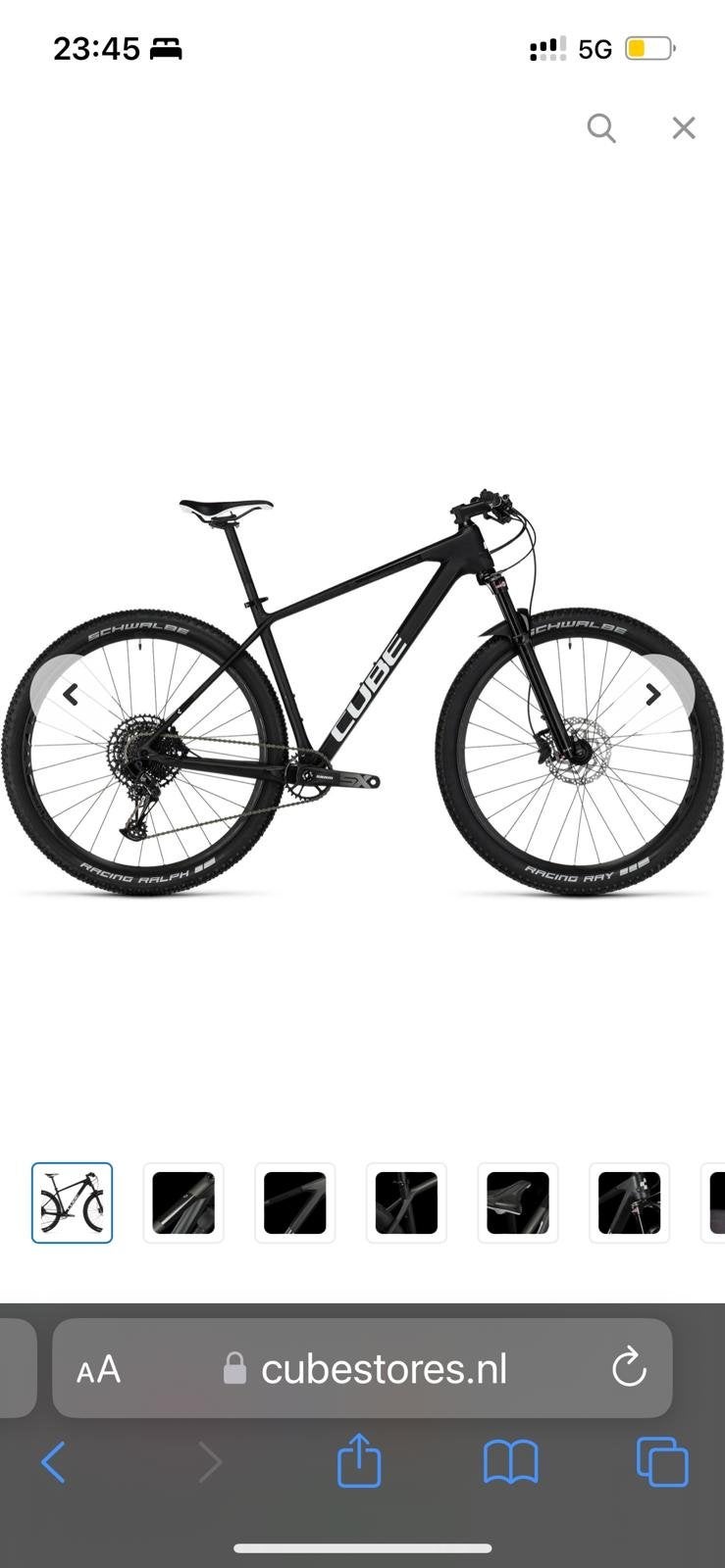 CUBE Reaction C:62 ONE Carbon MTB – SRAM NX Eagle 12-speed, 57 cm of meer, Hardtail, Heren, Zo goed als nieuw
