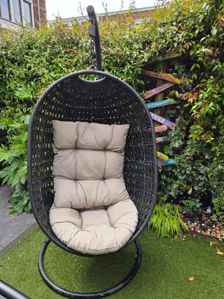 Heerlijk schommel ei voor veranda of tuin, Ophalen, Gebruikt, Wicker