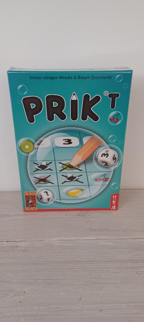 Spelletje Prik 't, Hobby en Vrije tijd, Gezelschapsspellen | Bordspellen, Een of twee spelers, Ophalen of Verzenden, Nieuw, 99 games