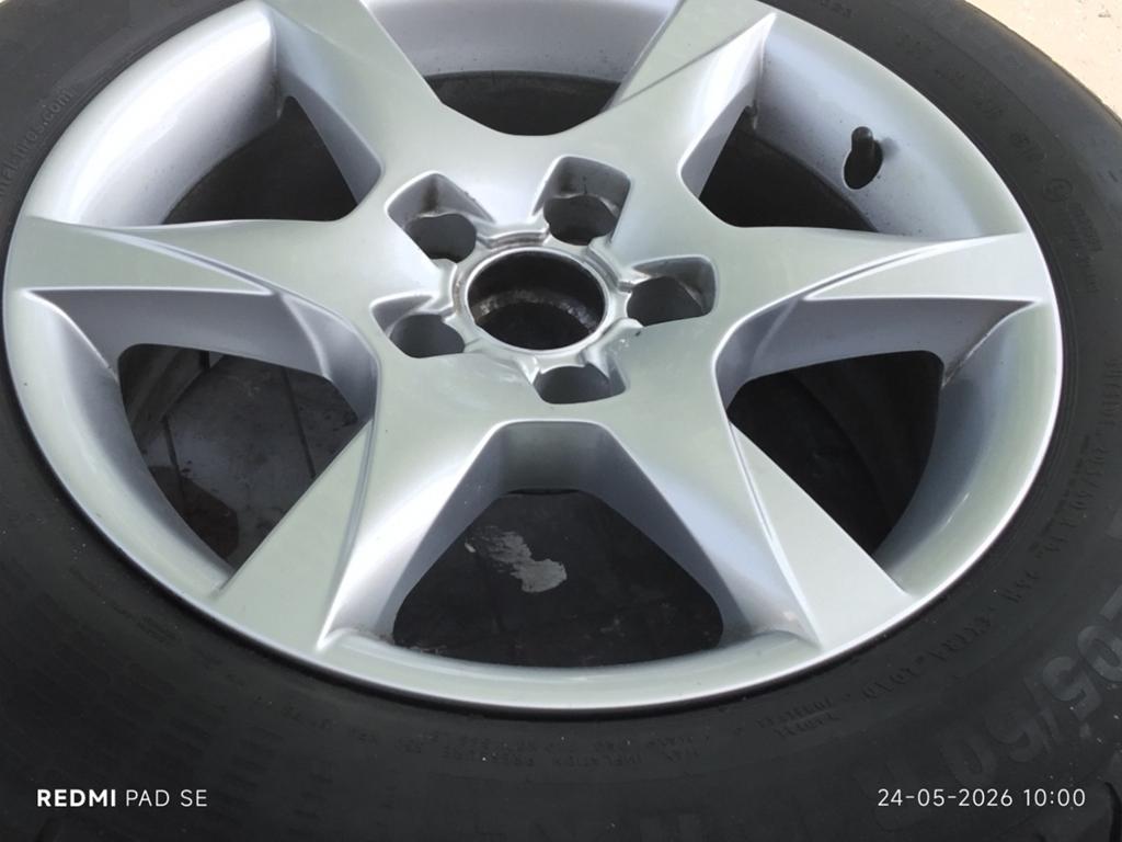 AUDI 16 inch velgen met banden - Ronal continental 1809, Auto-onderdelen, Gebruikt, 16 inch, Banden en Velgen, Personenwagen
