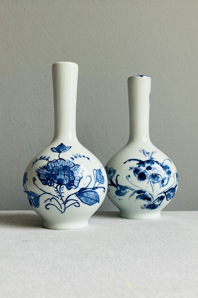 Royal Delft handbeschilderde vintage porselein vaasjes, Antiek en Kunst, Ophalen of Verzenden