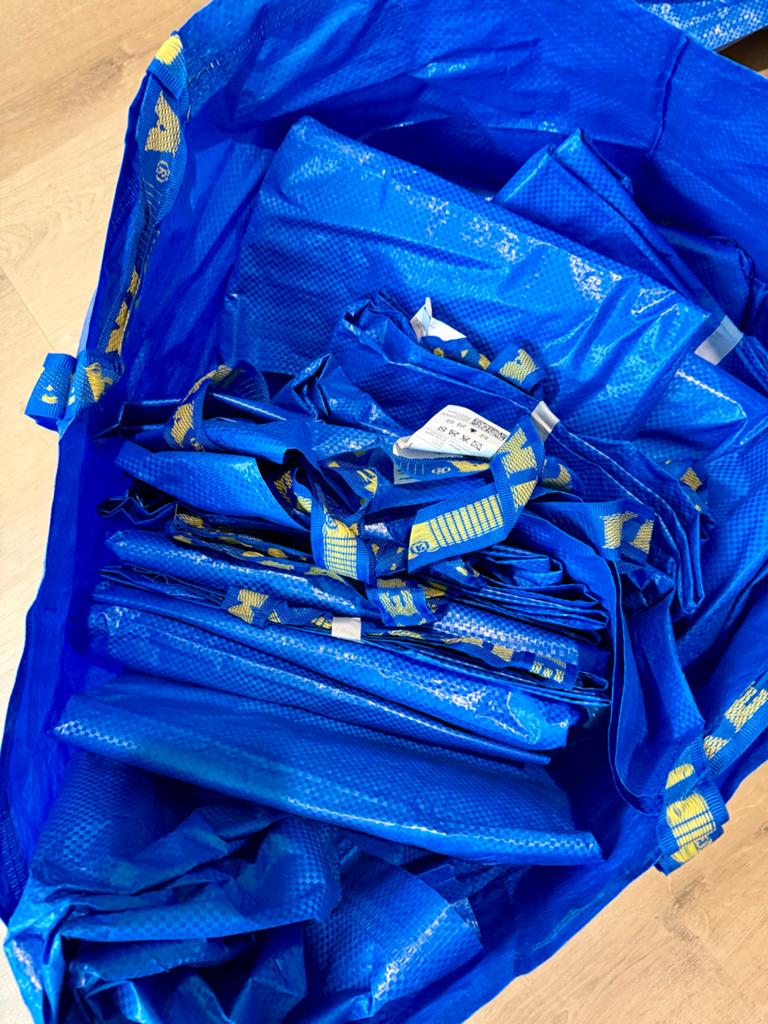 IKEA FRAKTA Tassen - 20 stuks - 1 keer gebruikt, Ophalen, Zo goed als nieuw